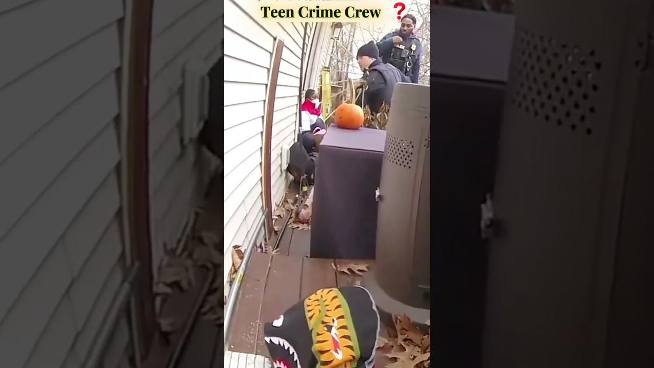 Tactical Takedown: Cops Ambush Teen Crime Crew 🚨 #shorts #bodycam #lawenforcement #police